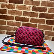 Gucci GG Marmont Multicolor Canvas Bag  - 4