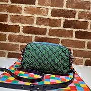 Gucci GG Marmont Multicolor Blue Canvas Bag - 4