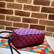 Gucci GG Marmont Multicolor Blue Canvas Bag - 3