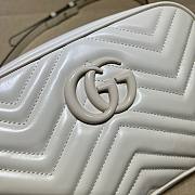 Gucci GG Marmont White Canvas Bag - 2