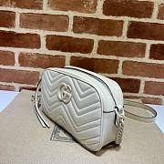 Gucci GG Marmont White Canvas Bag - 6