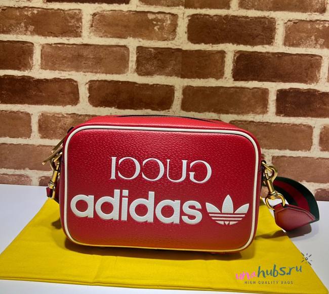 Gucci x Adidas Small Red Crossbody Bag - 1