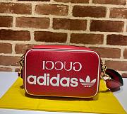 Gucci x Adidas Small Red Crossbody Bag - 1