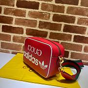 Gucci x Adidas Small Red Crossbody Bag - 4