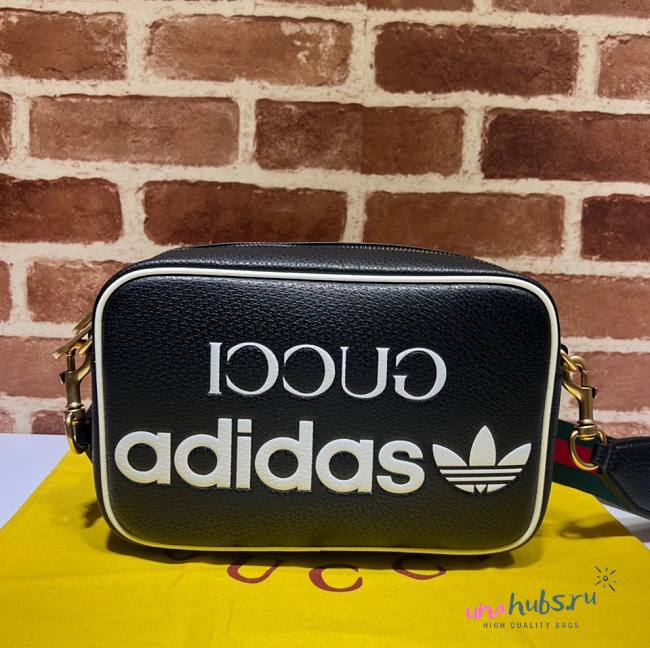 Gucci x Adidas Small Black Crossbody Bag - 1