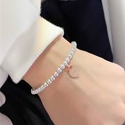 TIFFANY & CO. Sterling Silver Heart Tag Bracelet - 6