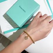 TIFFANY & CO. Sterling Gold Heart Tag Bracelet - 5