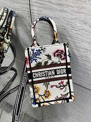 Dior Mini Book Tote Phone Bag  - 2