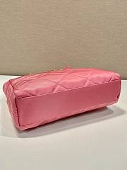 Prada Pink Quilted Tessuto Nylon Shopper Tote - 3