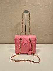 Prada Pink Quilted Tessuto Nylon Shopper Tote - 5