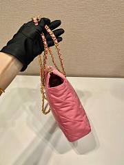 Prada Pink Quilted Tessuto Nylon Shopper Tote - 6