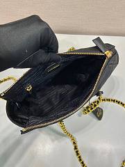 Prada Black Quilted Tessuto Nylon Shopper Tote - 6