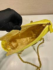 Prada Yellow Quilted Tessuto Nylon Shopper Tote - 2