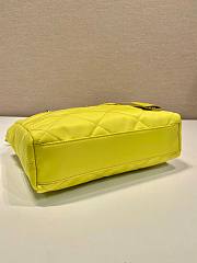 Prada Yellow Quilted Tessuto Nylon Shopper Tote - 3