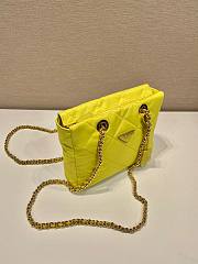 Prada Yellow Quilted Tessuto Nylon Shopper Tote - 4