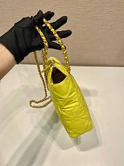 Prada Yellow Quilted Tessuto Nylon Shopper Tote - 5