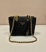 Prada Black Quilted Tessuto Nylon Shopper Tote - 1