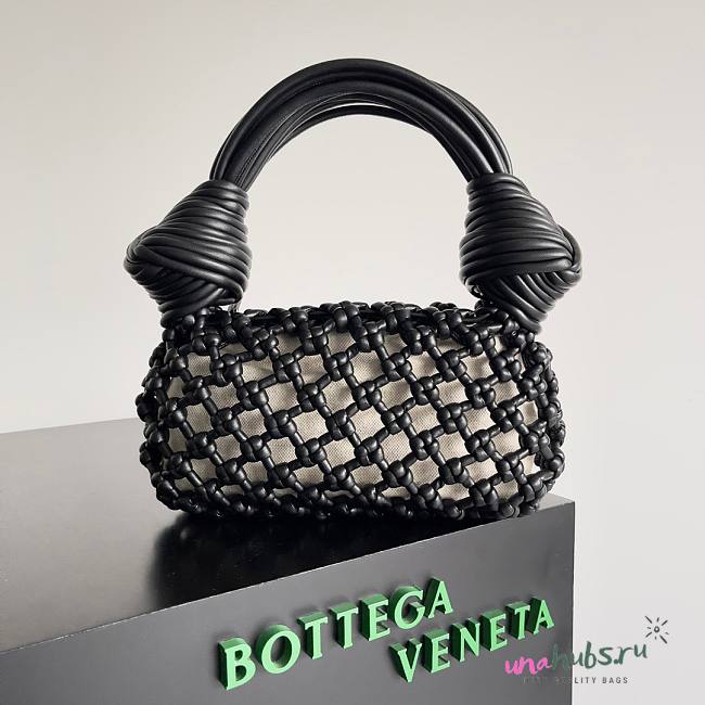 Bottega Veneta Black Double Knot Top Handle Bag - 1