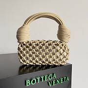 Bottega Veneta Beige Double Knot Top Handle Bag - 1