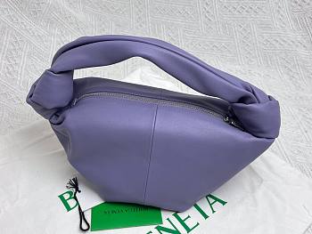 Bottega Veneta Jodie Double Knot Purple Leather Bag