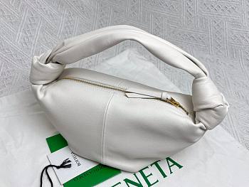 Bottega Veneta Jodie Double Knot White Leather Bag