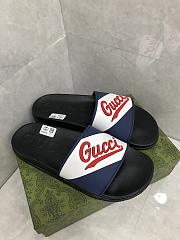 Gucci unisex blue slippers  - 2