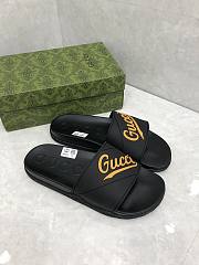 Gucci unisex black slippers - 4