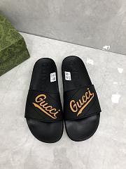Gucci unisex black slippers - 3