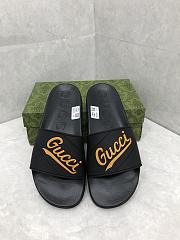Gucci unisex black slippers - 2