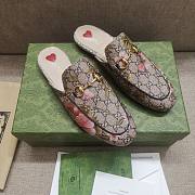 Gucci flower leather mulles - 3