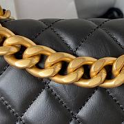 Chanel 23S vintage double flap black lambskin small bag - 2