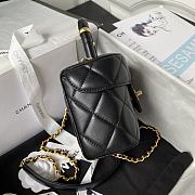 Chanel Small Vanity Black Lambskin Case - 6