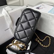 Chanel Small Vanity Black Lambskin Case - 4