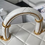 Chanel Small Vanity White Lambskin Case - 4