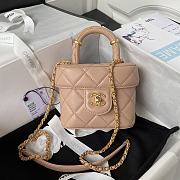 Chanel Small Vanity Beige Lambskin Case - 1