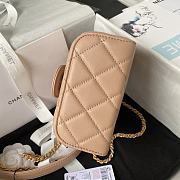 Chanel Small Vanity Beige Lambskin Case - 3