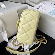 Chanel Small Vanity Yellow Lambskin Case - 2