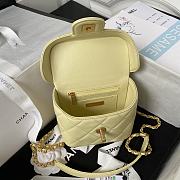 Chanel Small Vanity Yellow Lambskin Case - 5