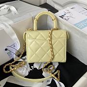 Chanel Small Vanity Yellow Lambskin Case - 6