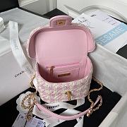 Chanel Small Vanity Pink Tweed Case - 3