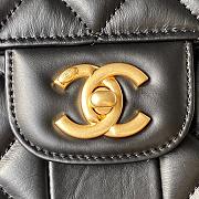 Chanel black leather backpack  - 5