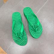 Gucci GG green slippers - 2