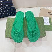 Gucci GG green slippers - 4