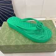 Gucci GG green slippers - 5