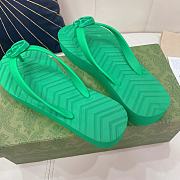 Gucci GG green slippers - 6