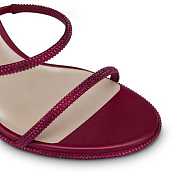 Rene Cleo Crystal Burgundy sandal 105  - 4