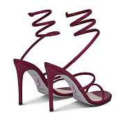 Rene Cleo Crystal Burgundy sandal 105  - 2