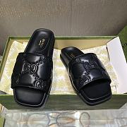 Gucci GG canvas leather slippers - 6