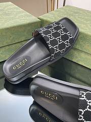 Gucci GG monogram black slippers - 4