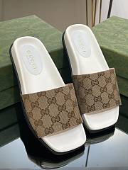 Gucci GG monogram brown slippers - 3